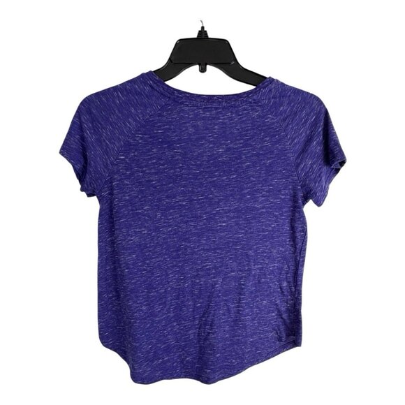 LSU Womens Shirt Activewear Size Small Tee V Neck Tigers Short Sleeve Stretch - Picture 2 of 6